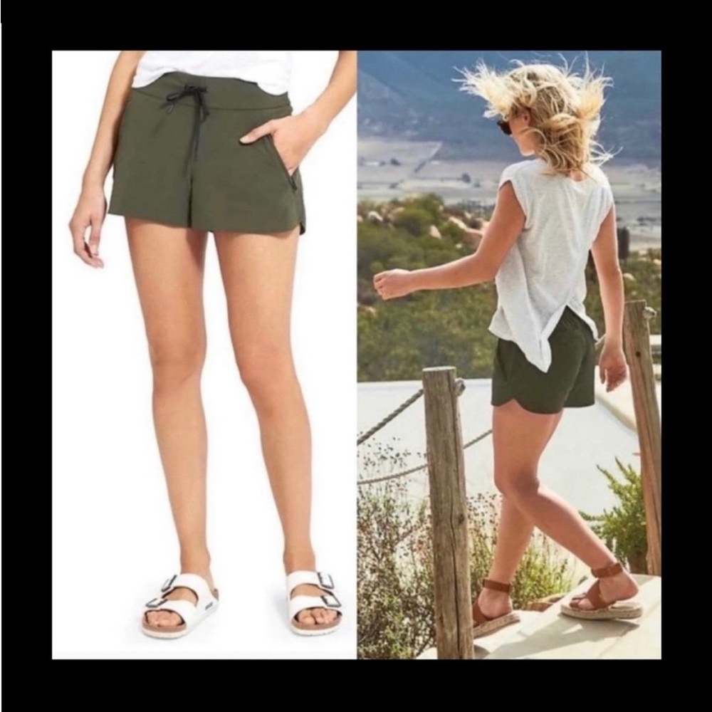 Athleta Olive Green Athletic Shorts